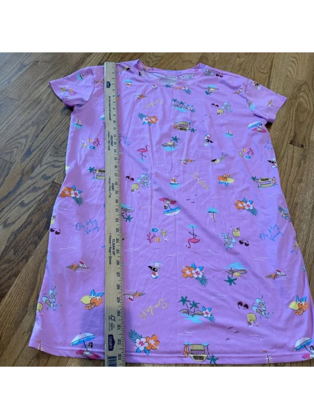 JoySpun Womens Small Pink Summer Nigh Gown Sleep Shirt